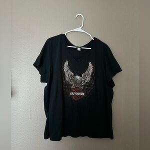 Vintage Harley Davidson V neck Women’s Tee